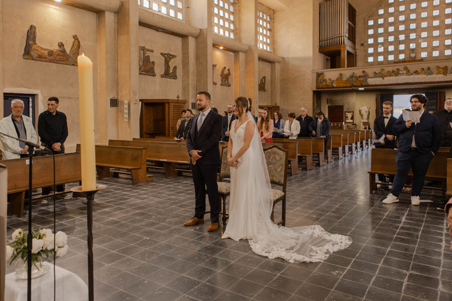 Cérémonie de mariage à l'église de Vrigne aux Bois