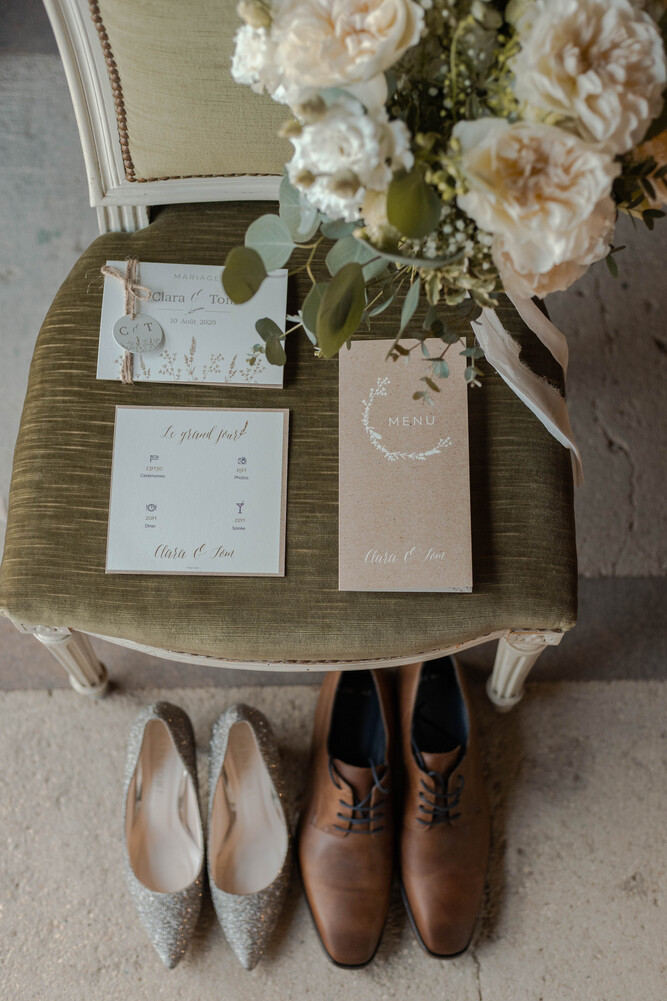 Extrait de préparatifs de mariage au Domaine de la Grange Lecomte